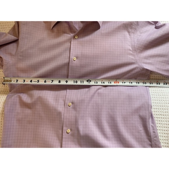Brooks Brothers Regent Button Up Shirt Mens  15.5 4/5 non Iron Purple Box‎ - Picture 6 of 8